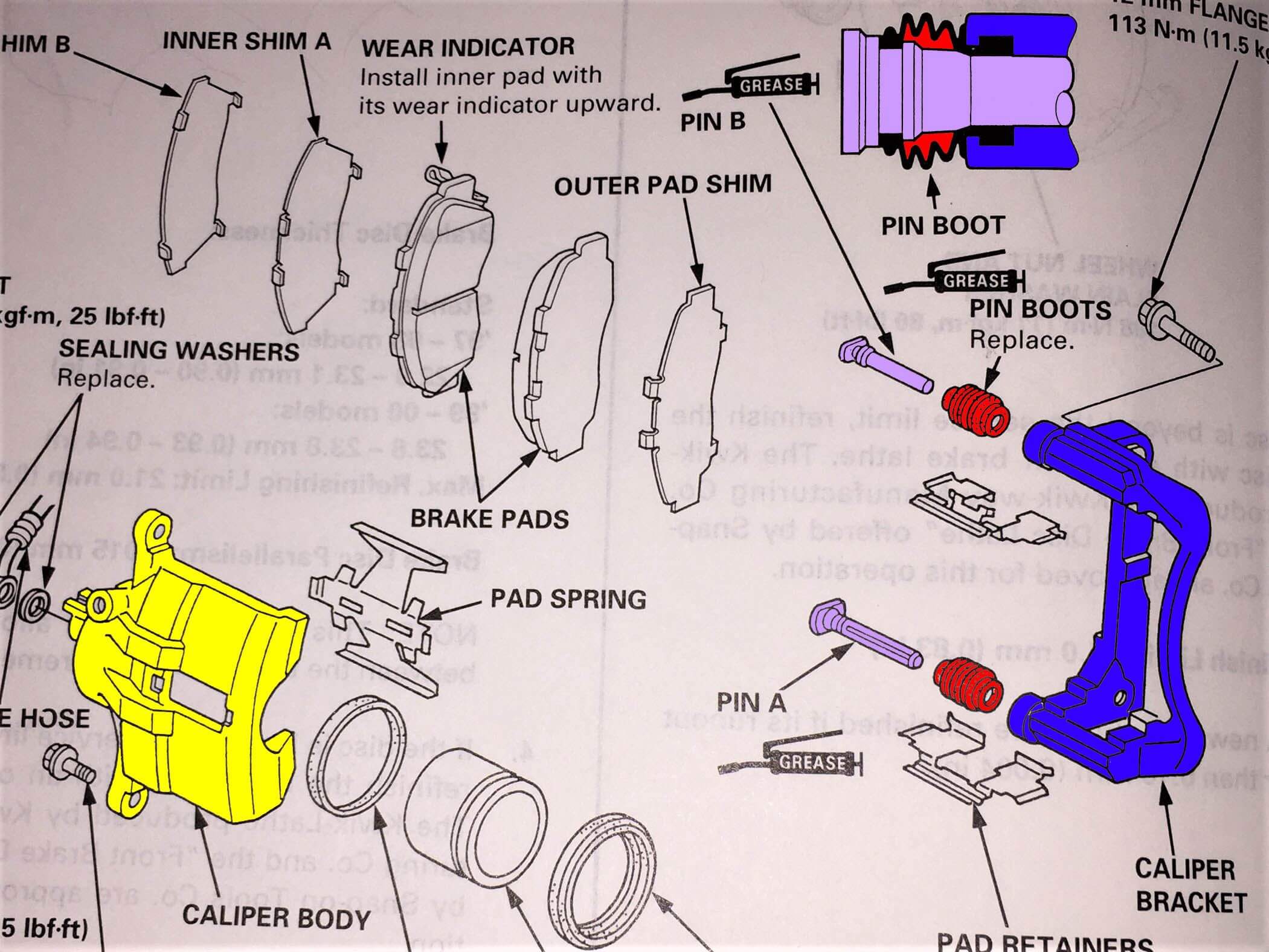 Caliper Exploded View
