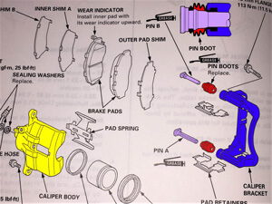 Caliper Exploded View